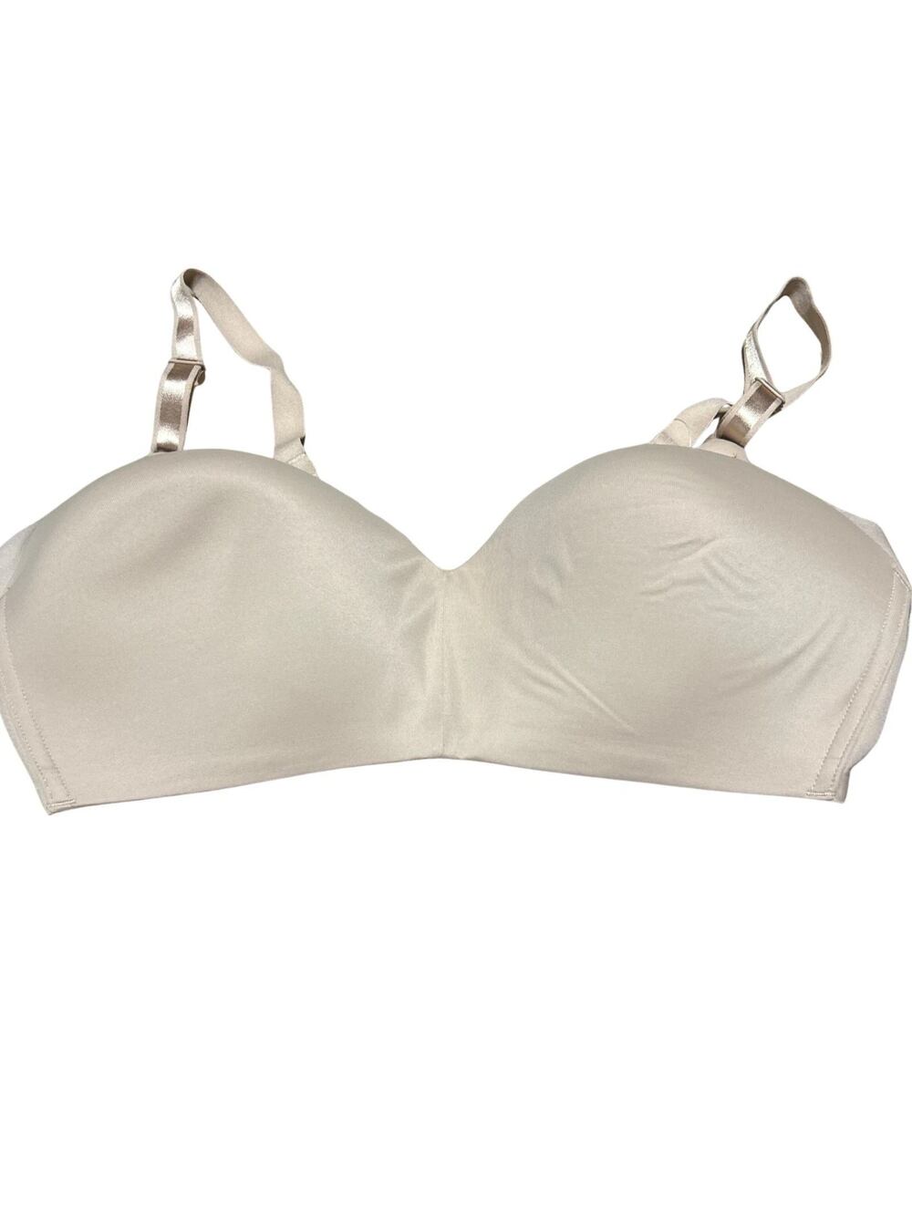 Warners All You Need Lightly Lined Wireless Bra 40C Nude Beige New